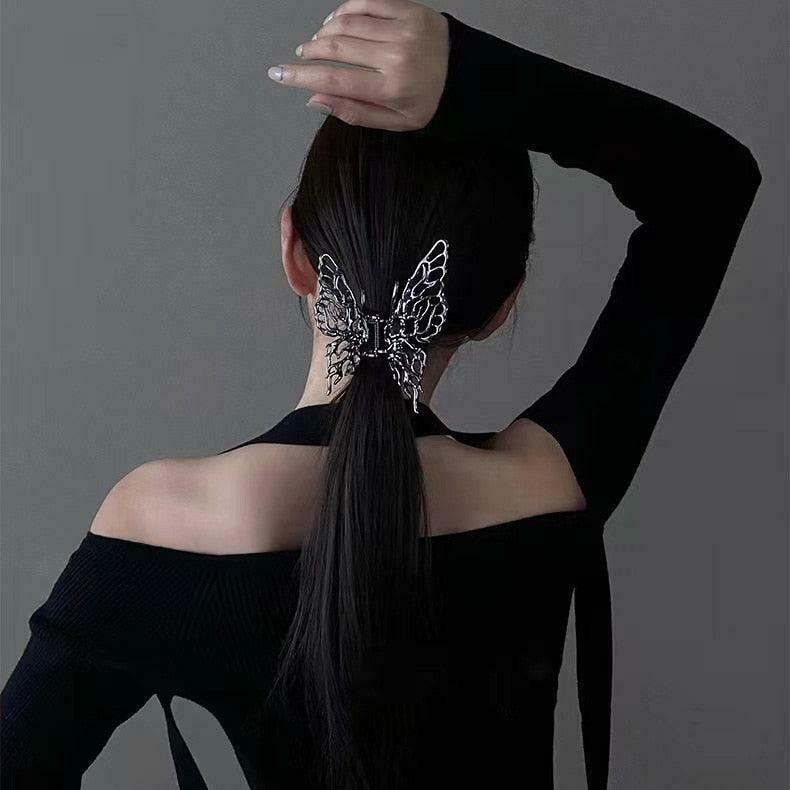 Charming Y2K Butterfly Hair Clip - Trendy Cottagecore Style for Effortless Hair Aesthetic