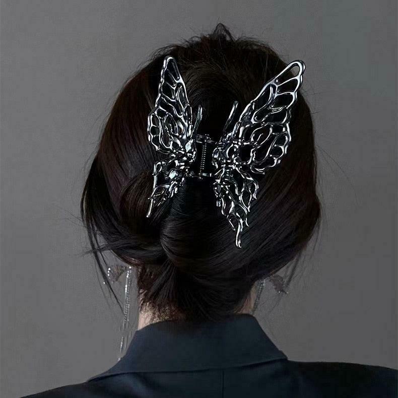 Charming Y2K Butterfly Hair Clip - Trendy Cottagecore Style for Effortless Hair Aesthetic