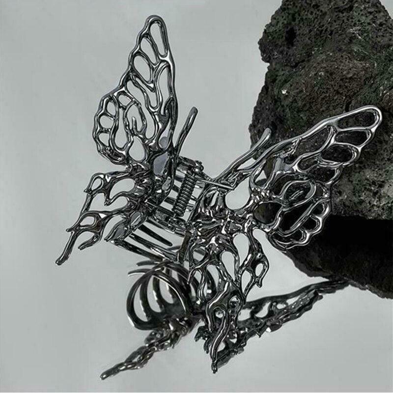 Charming Y2K Butterfly Hair Clip - Trendy Cottagecore Style for Effortless Hair Aesthetic