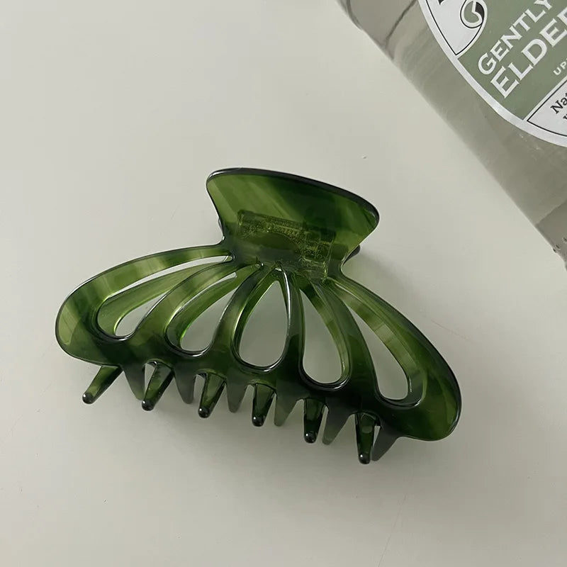 Chic Coffee Hair Claws for Y2K Style - Trendy Cottagecore Hair Accessories & Aesthetic Clips