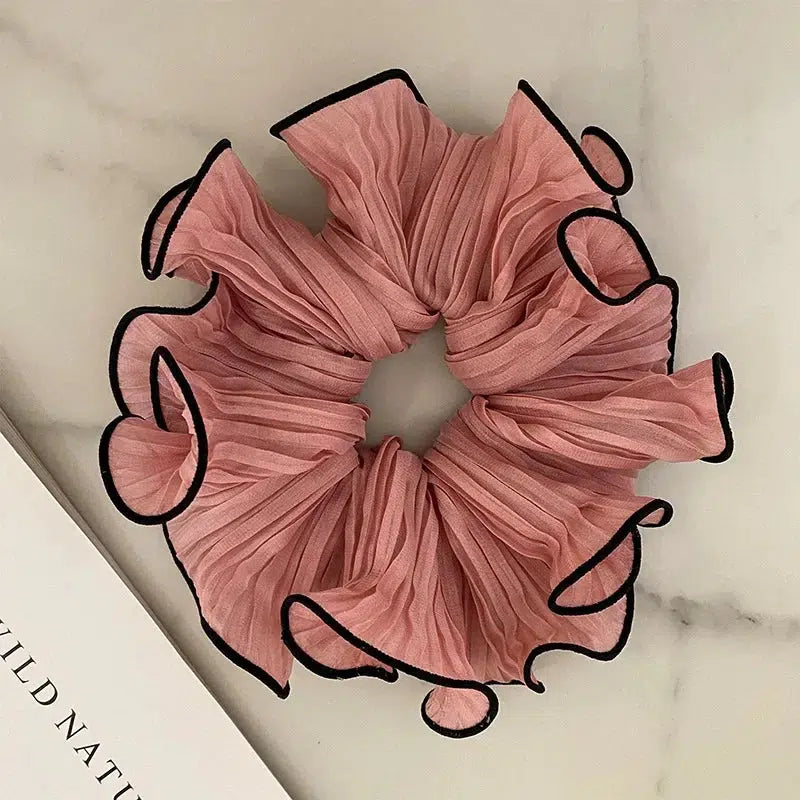 Chic Crinkle Chiffon Scrunchies for Y2K Fashion Lovers - Perfect for Cottagecore Outfits