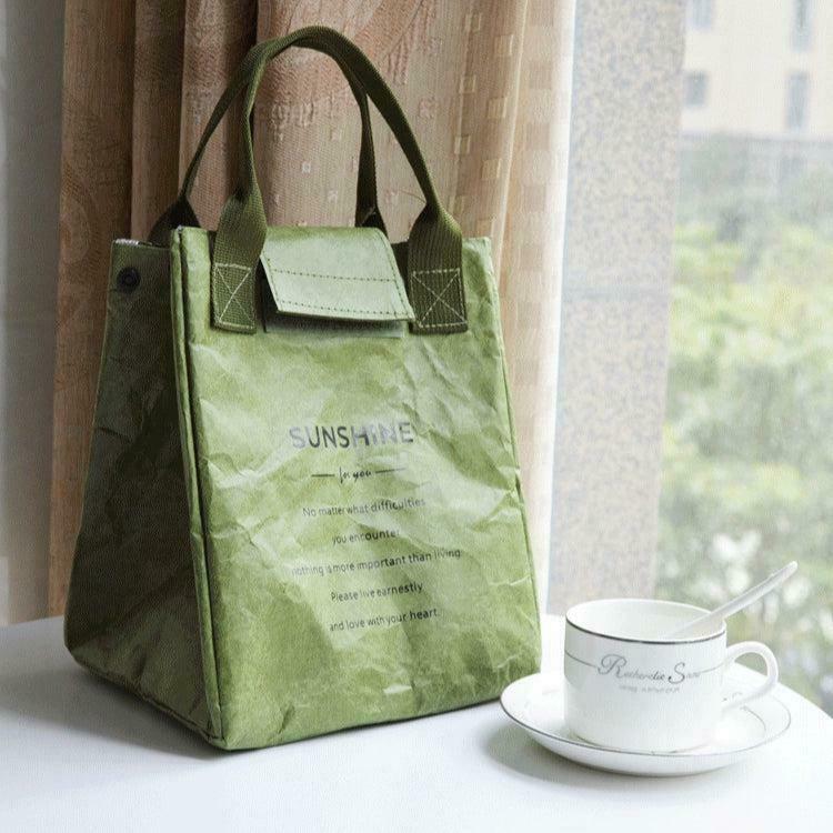Chic Dark Academia Paper Look Handbag - Minimalist Style for Y2K and Cottagecore Outfits