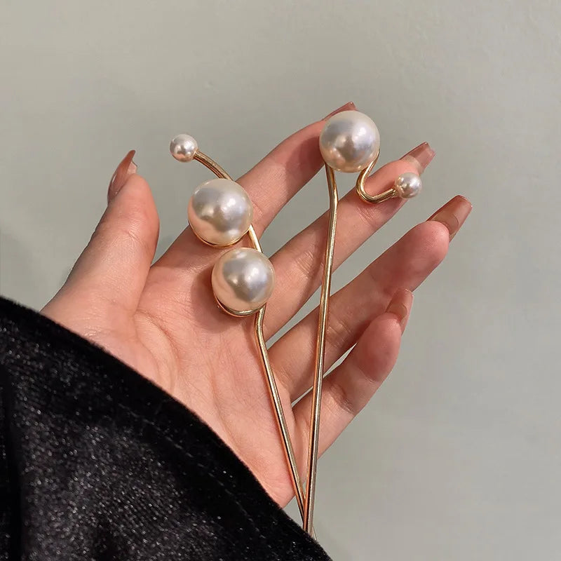 Chic Pearl Hair Pins for Cottage Core Hairstyles - Y2K Aesthetic Hair Accessories