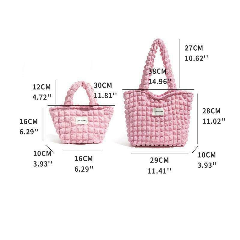 Chic Soft Girl Popcorn Handbag - Trendy Minimalist Accessory for Y2K and Cottagecore Fashion