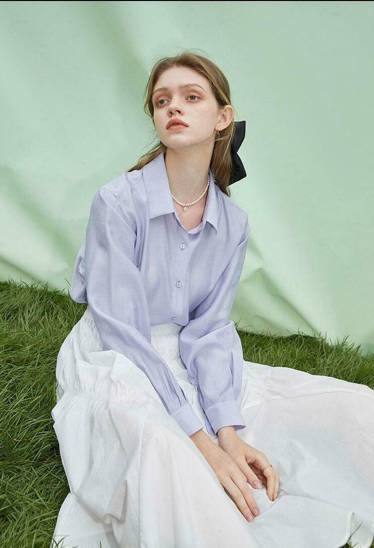 Classic Soft Color Shirt - Aesthetic Y2K Style with Vintage Flannel Charm