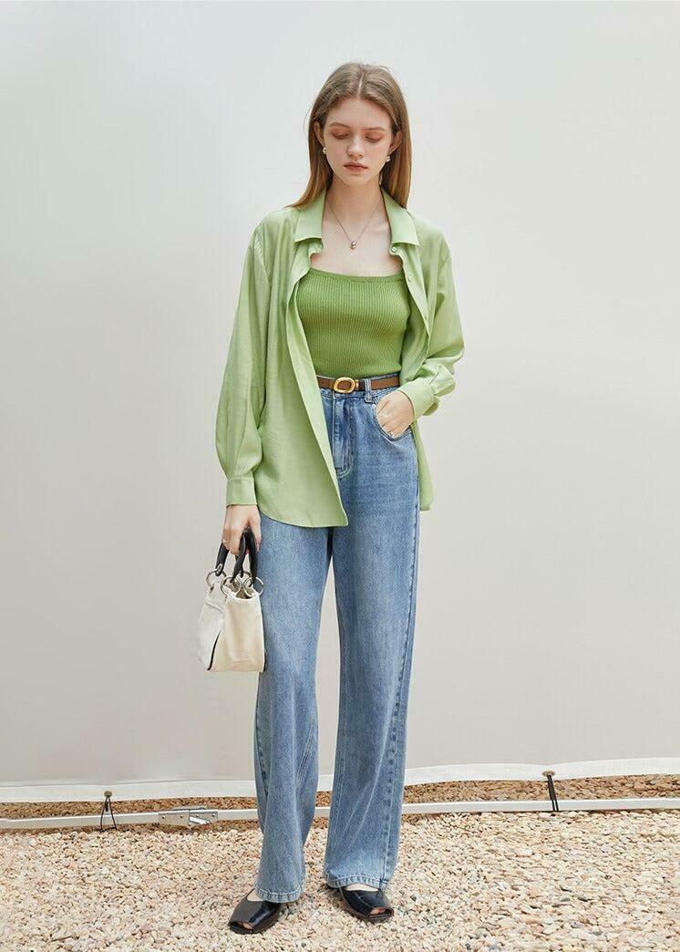 Classic Soft Color Shirt - Aesthetic Y2K Style with Vintage Flannel Charm