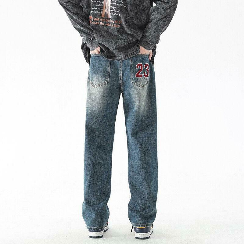Golden Age Straight Leg Jeans - Vintage-Inspired Y2K Style for Cottagecore Aesthetic Outfits