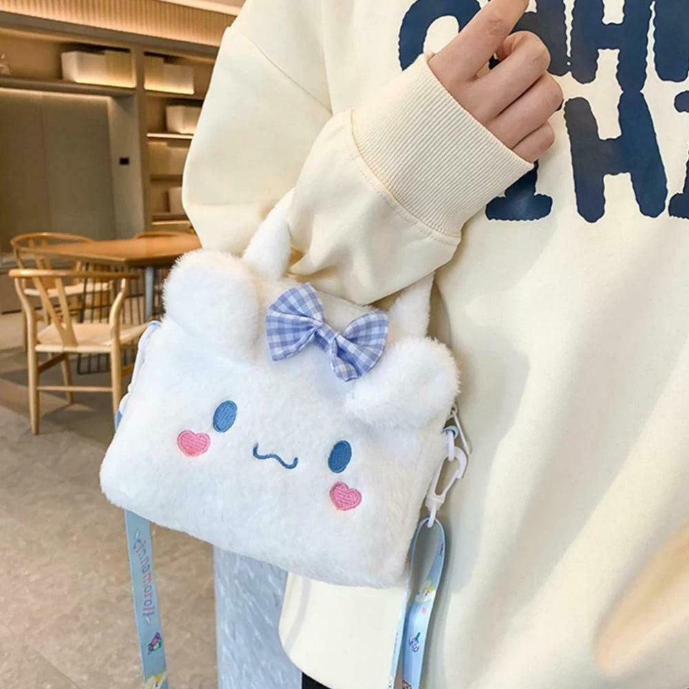 Kawaii Fluffy Sanrio Handbag - Adorable Minimalist Accessory for Y2K and Cottagecore Fashion
