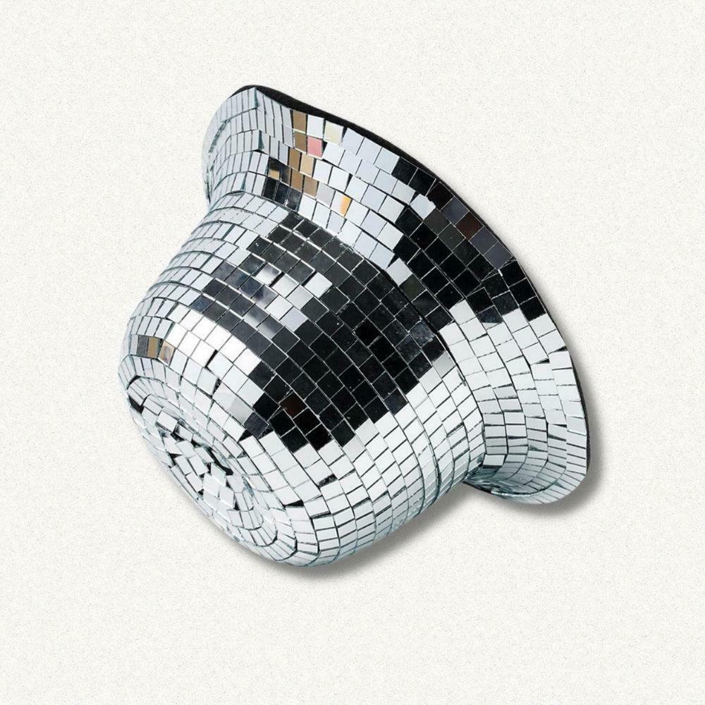 Sparkling Disco Ball Cowgirl Hat - Trendy Y2K Fashion for a Dazzling Cowgirl Look
