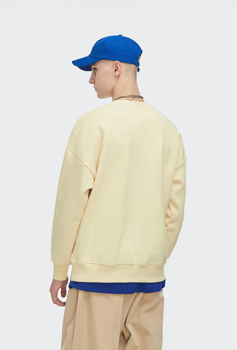 Trendy Oversized Vintage Graphic Sweatshirt in Soft Corduroy - Y2K Aesthetic Style