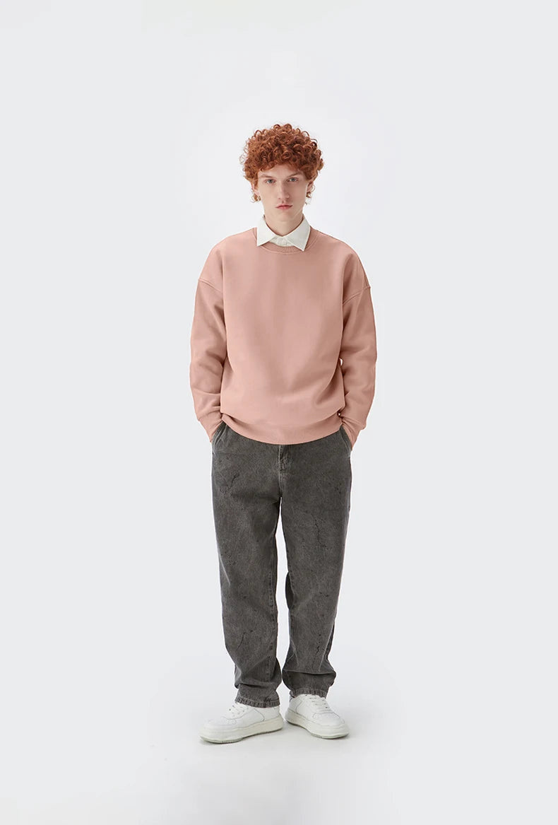 Trendy Oversized Vintage Graphic Sweatshirt in Soft Corduroy - Y2K Aesthetic Style