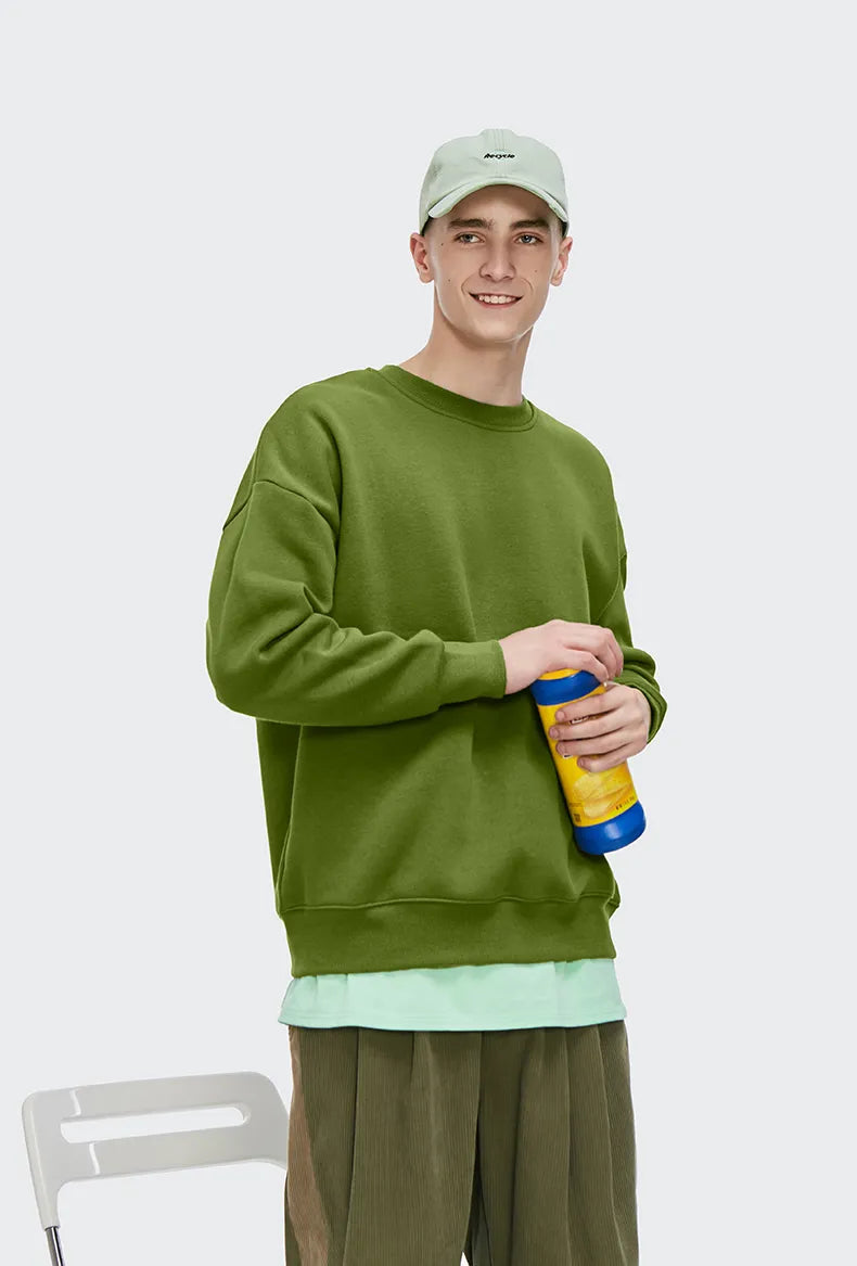 Trendy Oversized Vintage Graphic Sweatshirt in Soft Corduroy - Y2K Aesthetic Style