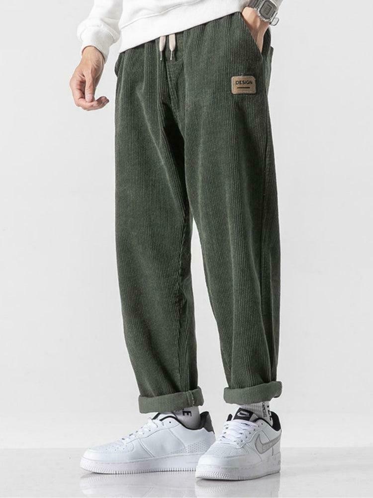 Trendy Soft Boy Corduroy Jogger Pants for Y2K Fashion - Vintage Style & Comfort