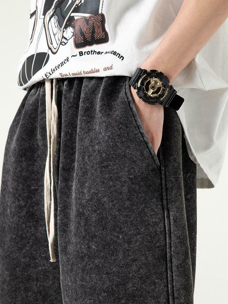 Trendy Soft Boy Drawstring Waist Sweatshorts for Y2K Fashion & Cottagecore Style