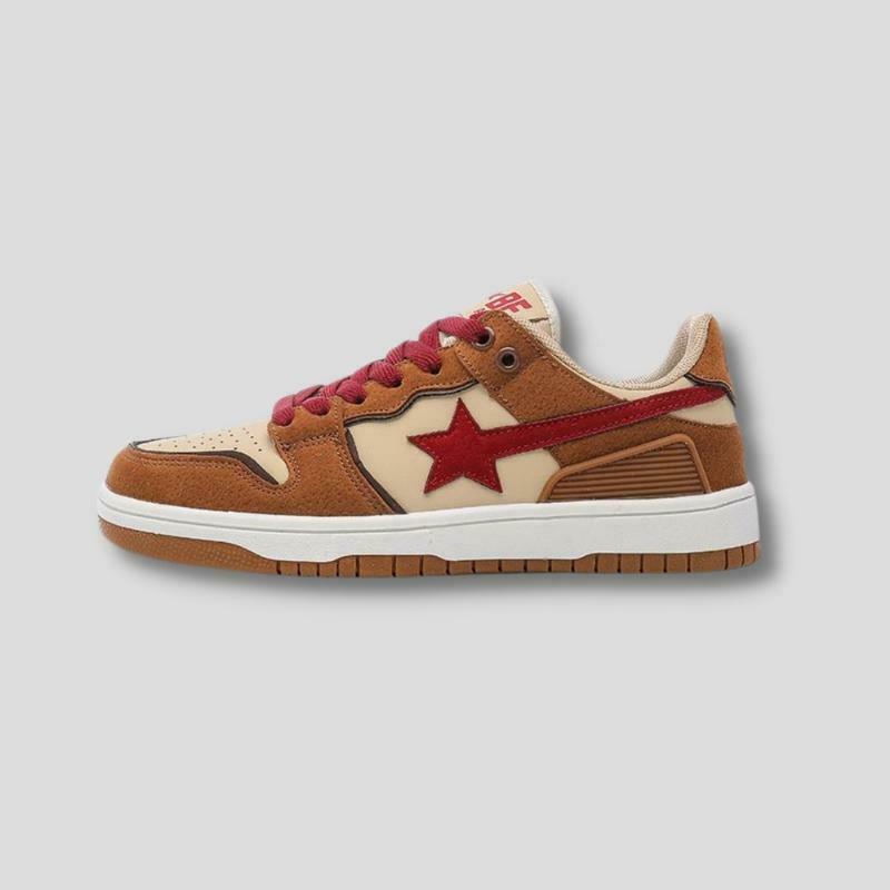 Trendy Star Embroidered Multicolor Sneakers for Y2K Fashion Lovers - Vintage Style