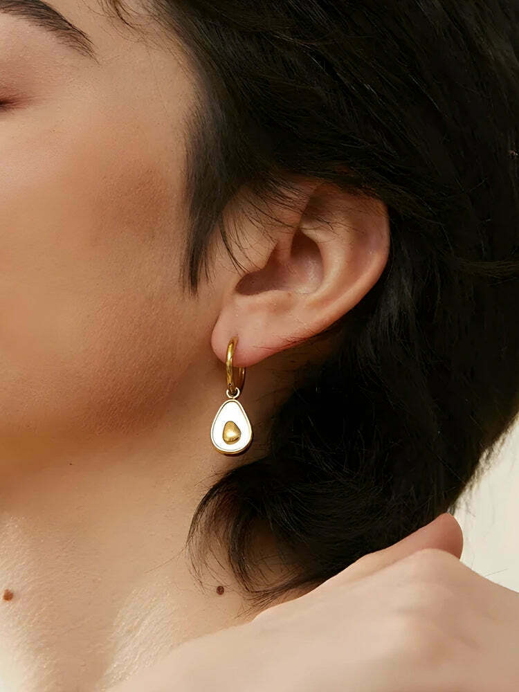 Trendy Y2K Gold Hoop Earrings with Star Rhinestone Accents and Unique Heart Designs