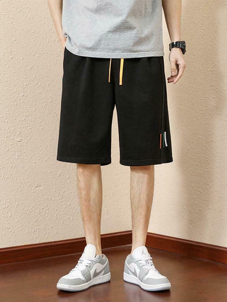 Vibrant Colored Laces Striped Sweatshorts for Trendy Y2K Outfits and Cottagecore Styles