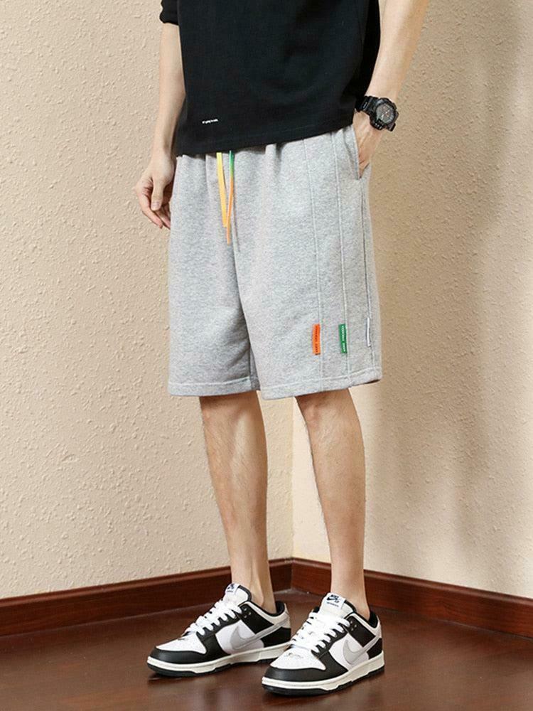 Vibrant Colored Laces Striped Sweatshorts for Trendy Y2K Outfits and Cottagecore Styles