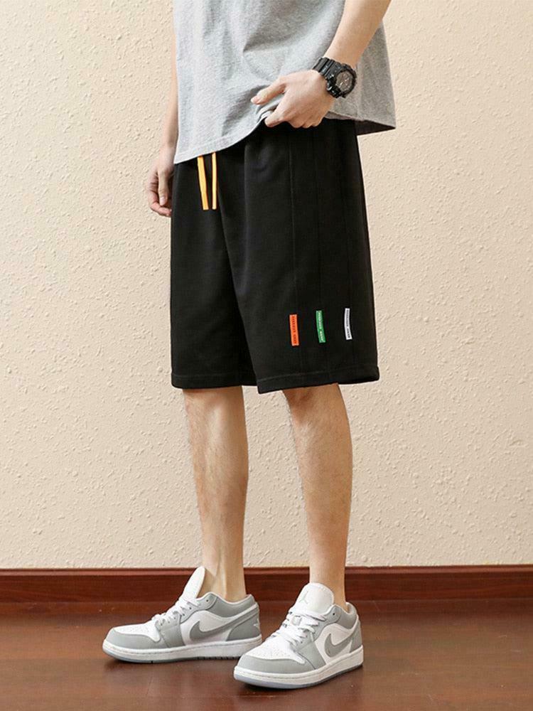 Vibrant Colored Laces Striped Sweatshorts for Trendy Y2K Outfits and Cottagecore Styles
