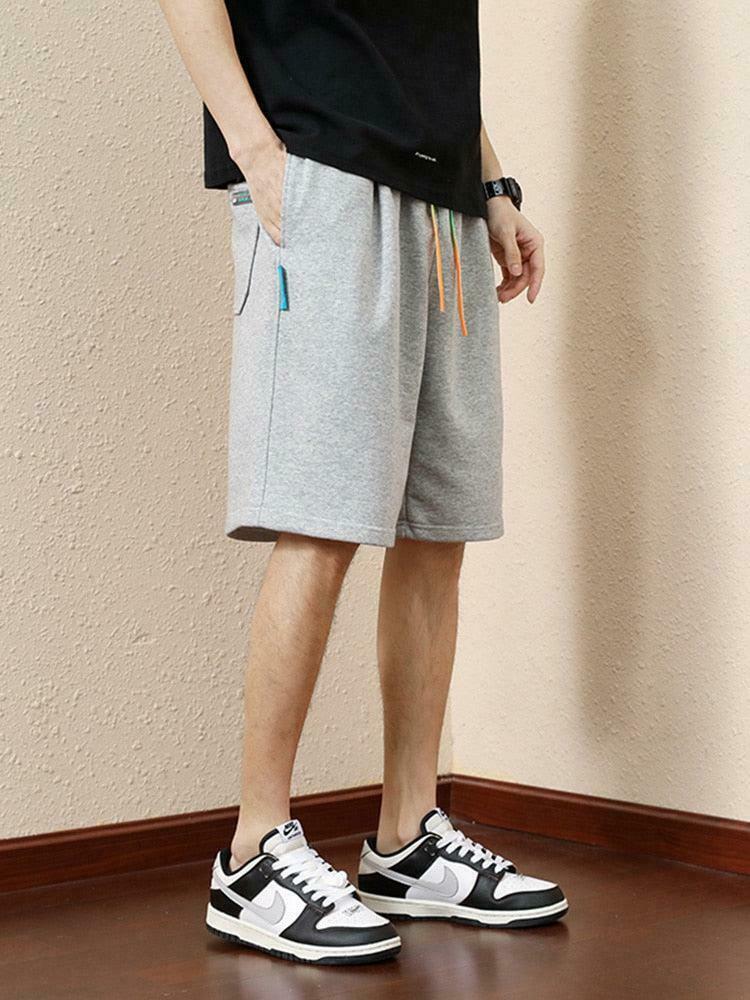 Vibrant Colored Laces Striped Sweatshorts for Trendy Y2K Outfits and Cottagecore Styles